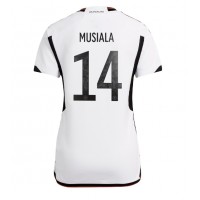 Koszulka piłkarska Niemcy Jamal Musiala #14 Strój Domowy dla kobiety MŚ 2022 tanio Krótki Rękaw